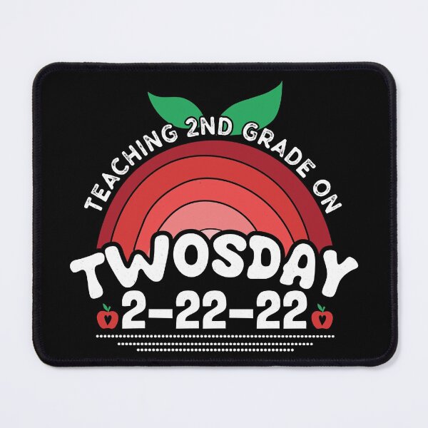 Item preview, Rainbow Teaching 2nd Grade On Twosday 2-22-22 22nd Funny February 2022 quote for math teachers and students designed and sold by Pexilus.