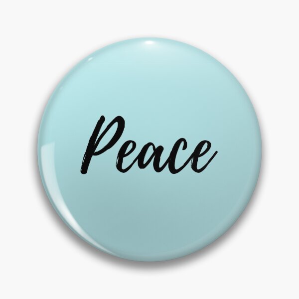 Item preview, Peace - Positive Affirmation - Blue background designed and sold by ActionFocus.