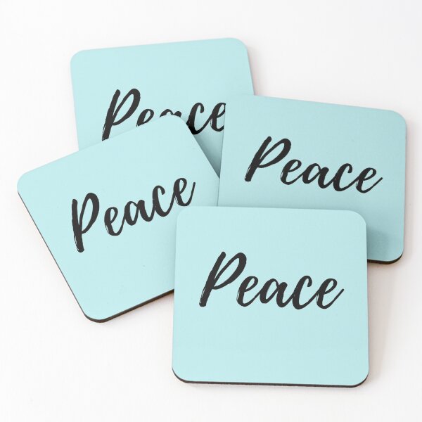 Item preview, Peace - Positive Affirmation - Blue background designed and sold by ActionFocus.