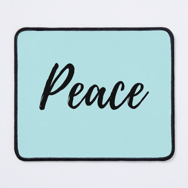 Item preview, Peace - Positive Affirmation - Blue background designed and sold by ActionFocus.