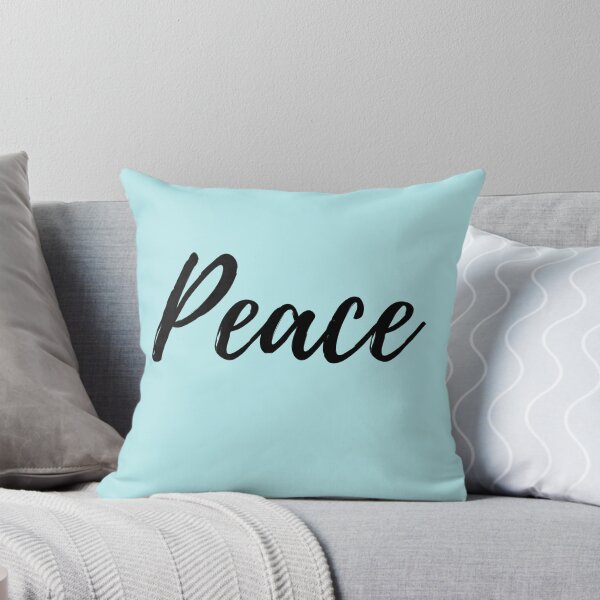 Item preview, Peace - Positive Affirmation - Blue background designed and sold by ActionFocus.