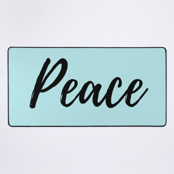 Item preview, Peace - Positive Affirmation - Blue background designed and sold by ActionFocus.