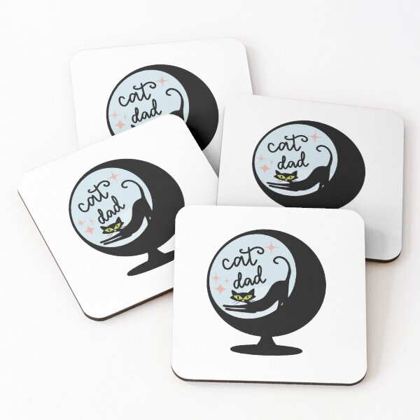 Item preview, Retro Cat Dad  designed and sold by ThriftedBurrow.