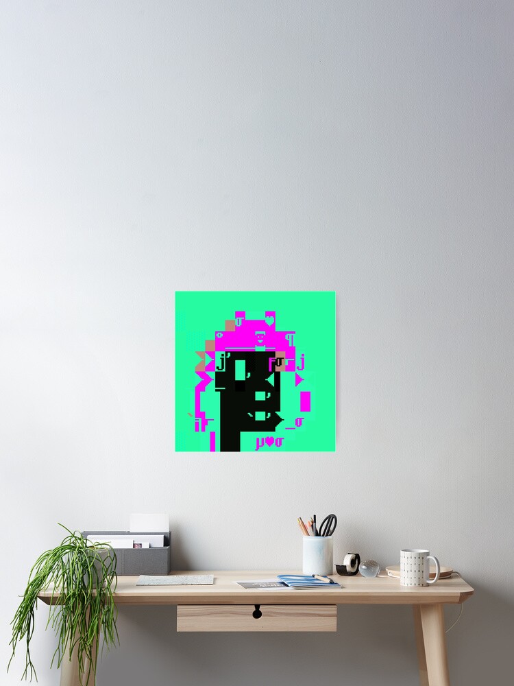 Aperçu 2 sur 3. Poster avec l'œuvre DOS Punk 706 créée et vendue par DOS-Punks.