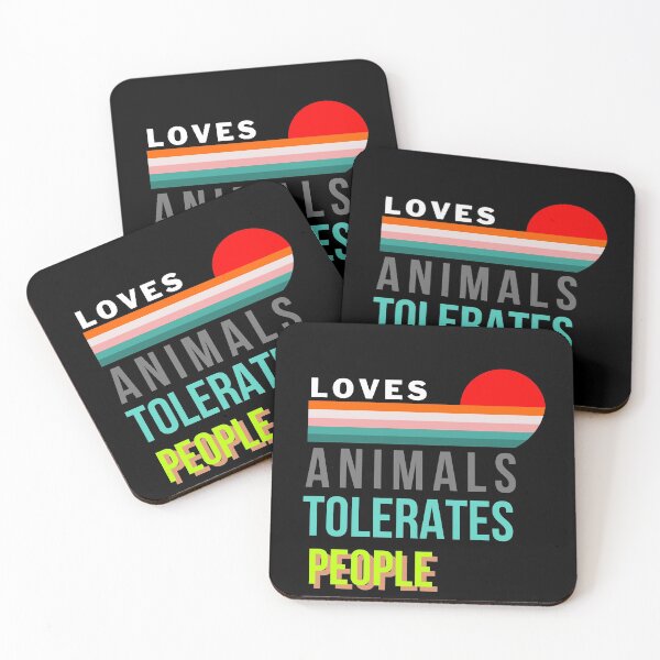 Item preview, Loves Animals Tolerates People Dog Animal Lover Tolerates People Funny Dog Lovers Gift  designed and sold by THEPURITYSTAR.