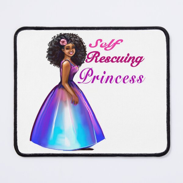 Item preview, Self rescuing afro princess ! beautiful black girls with Afro hair, brown skin. The best Gifts for black women 2022 designed and sold by Artonmytee.