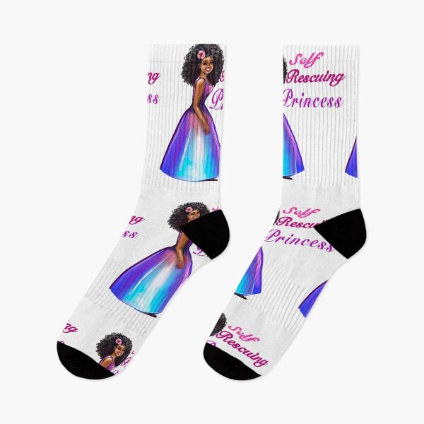 Item preview, Self rescuing afro princess ! beautiful  black girls with Afro hair, brown skin. The best Gifts for black women 2022 designed and sold by Artonmytee.