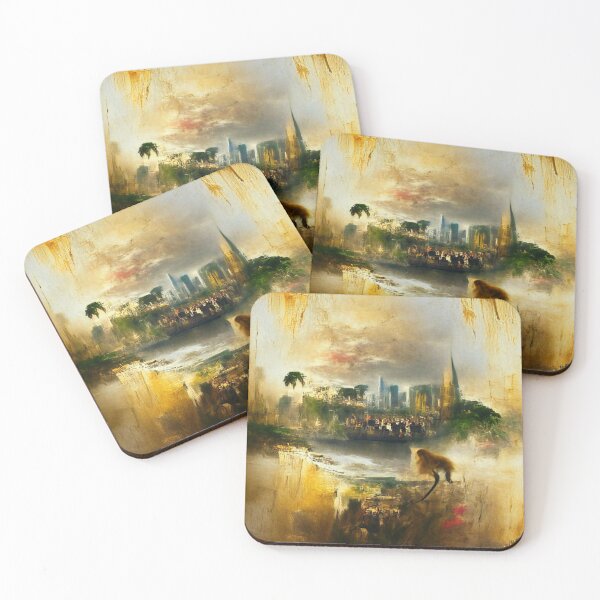 Item preview, City surrounded by trees art Work. designed and sold by Sloyar.