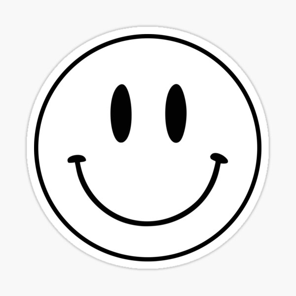 Sticker Smiley Casque aérographe Emoticone SOURIRE autocollant smill