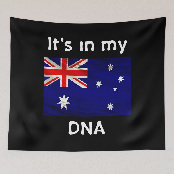 Item preview, It's in my DNA, Australian flag, Southern cross, Australian born, Australia day, Australian sports fan, Antipodean designed and sold by allycat57.