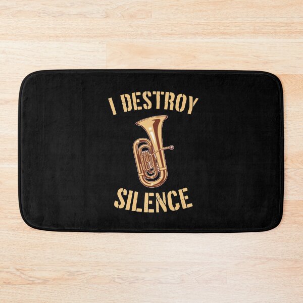 Item preview, I Destroy Silence Tuba player  Birthday Gifts Tubaist Funny Musician  Band Gift  Funny Rude Offensive saying, designed and sold by joygift369.