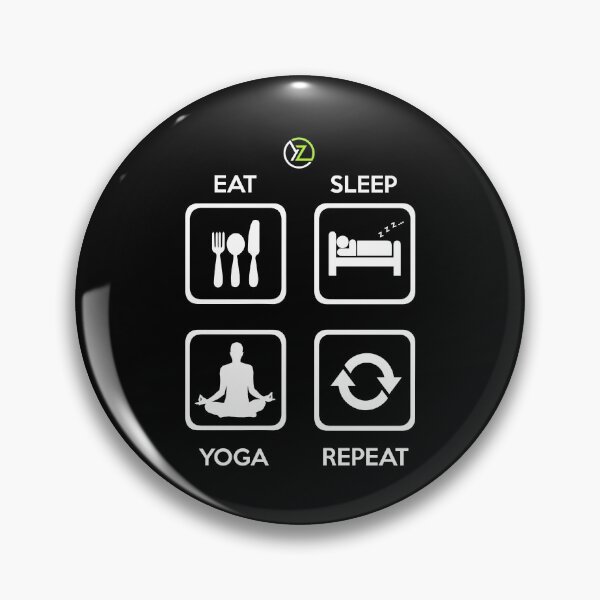Item preview, Slick Modern Fun Eat Sleep Yoga Repeat Design designed and sold by YogaZesty.