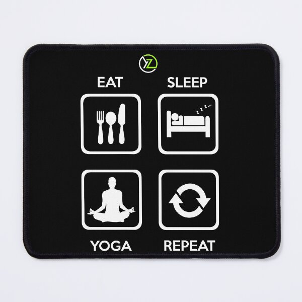 Item preview, Slick Modern Fun Eat Sleep Yoga Repeat Design designed and sold by YogaZesty.