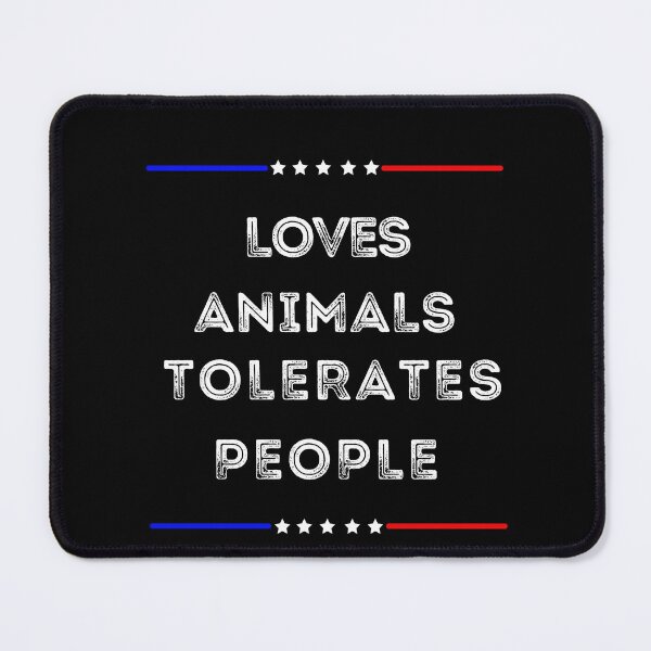 Item preview, Loves Animals Tolerates People Dog Animal Lover Tolerates People Funny Dog Lovers Gift designed and sold by THEPURITYSTAR.