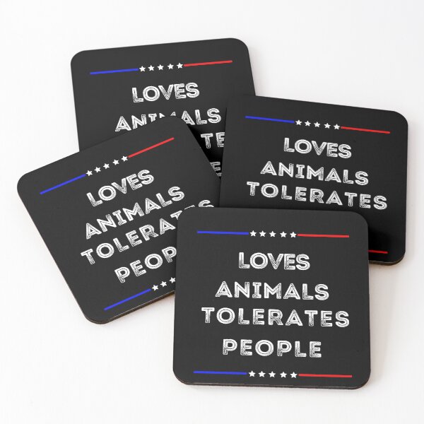 Item preview, Loves Animals Tolerates People Dog Animal Lover Tolerates People Funny Dog Lovers Gift  designed and sold by THEPURITYSTAR.
