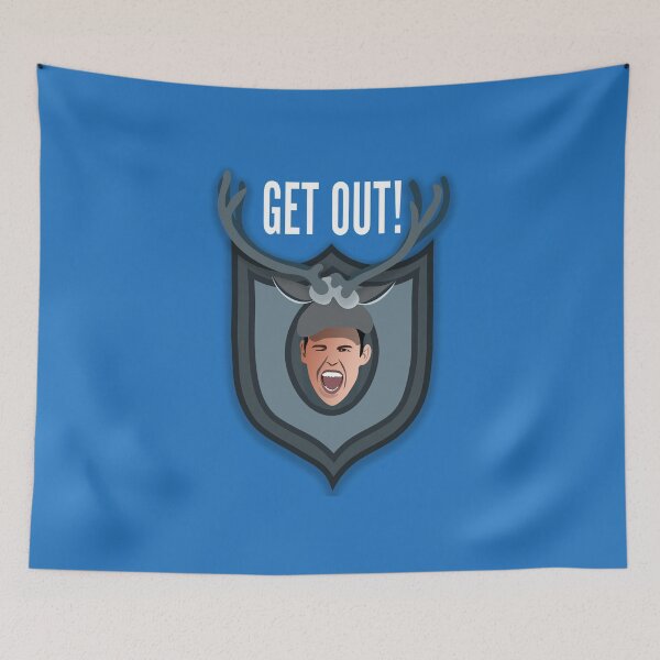 Item preview, Get OUT!!! Top text (The Lodge, Goes Wrong) designed and sold by shminoa.
