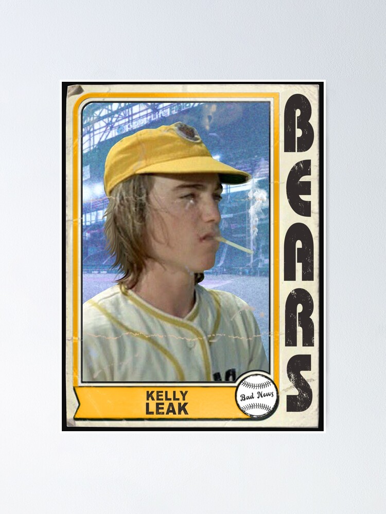 Bad News Bears Movie Kelly Leak Black Baseball Jersey CUSTOM 