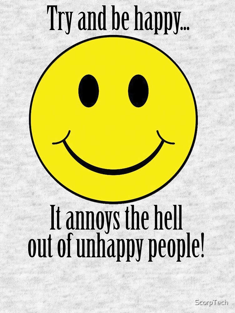 Thumbnail 6 of 6, Tri-blend T-Shirt, Try And Be Happy! designed and sold by Alan James.