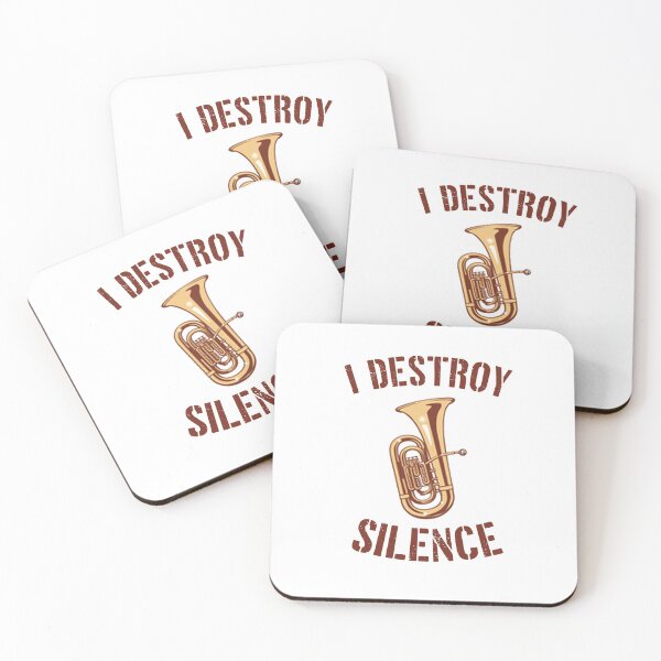 Item preview, I Destroy Silence Tuba player  Birthday Gifts Tubaist Funny Musician  Band Gift  Funny Rude Offensive saying, designed and sold by joygift369.