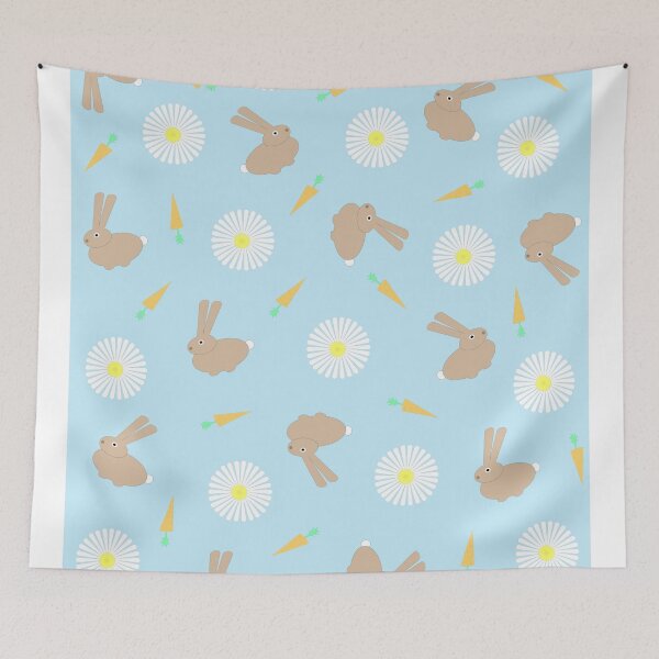 Item preview, Easter Bunny Daisy Rabbit Pattern designed and sold by Valeria  Leone.