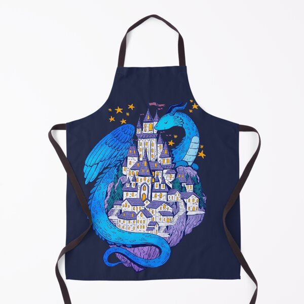 Item preview, Blue Dragon Guarding his Castle  designed and sold by michelledraws.