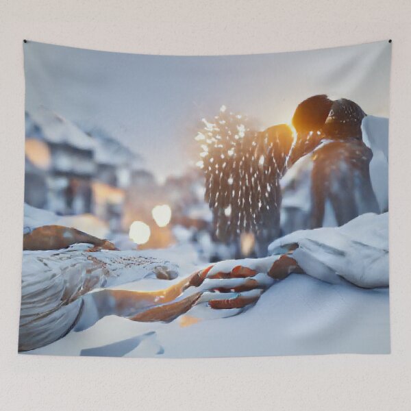 Item preview, Snowing outside art work for winter lovers  designed and sold by Sloyar.