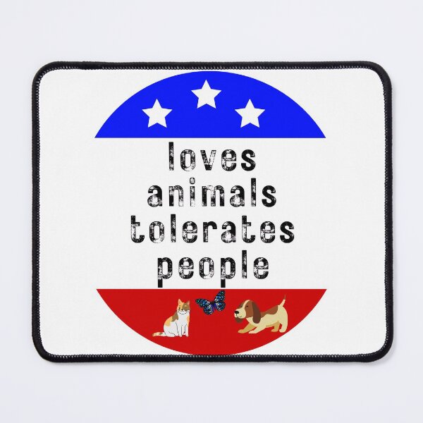Item preview, Loves Animals Tolerates People Dog Animal Lover Tolerates People Funny Dog Lovers Gift designed and sold by THEPURITYSTAR.
