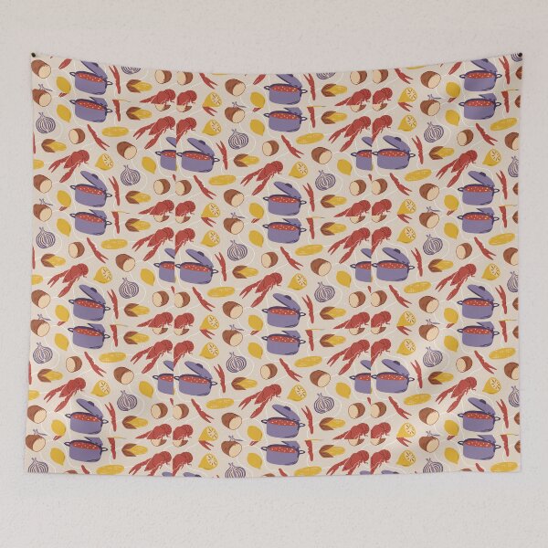 Item preview, Crawfish Boil Pattern designed and sold by The Jackalope.
