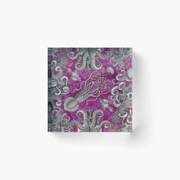 Item preview, Octopus Squid Kraken Art Tentacles Seashell Deep Sea Ocean Creatures Lover (Pink) designed and sold by Mechanical Whispers.