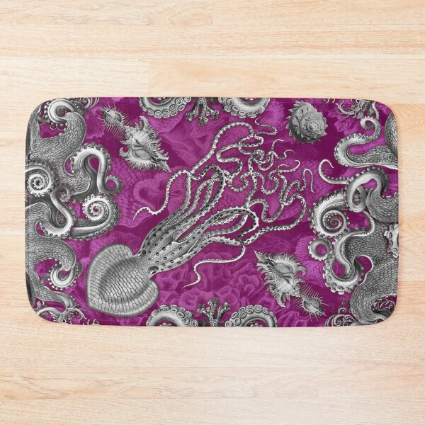 Item preview, Octopus Squid Kraken Art Tentacles Seashell Deep Sea Ocean Creatures Lover (Pink) designed and sold by Mechanical Whispers.
