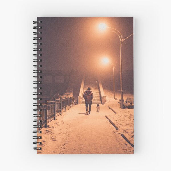 Item preview, Dog walk in the snow designed and sold by grinzeyes.