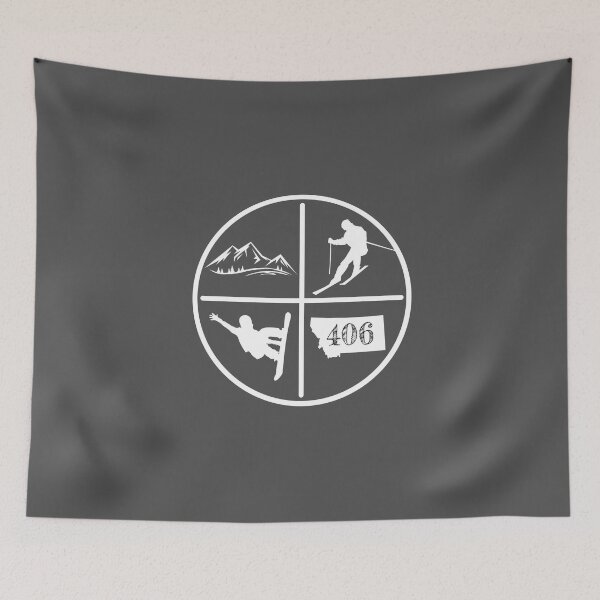 Item preview, 406 - Montana - Ski - Snowboard 02 designed and sold by Gilby-Designs.