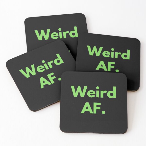Item preview,  Weird AF Green Design Weirdo Strange Awkward Self-deprecating Humor designed and sold by LGbubble.