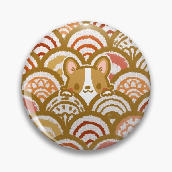 Item preview, Lazy Corgi - Japanese Pattern (Brown) designed and sold by LazyCorgiHK.