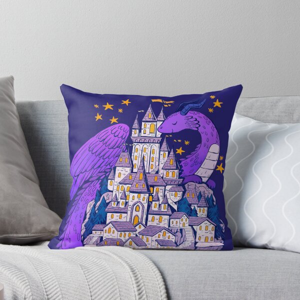 Item preview, Purple Dragon Guarding his Castle  designed and sold by michelledraws.