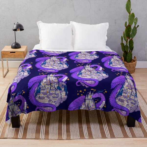 Item preview, Purple Dragon Guarding his Castle designed and sold by michelledraws.