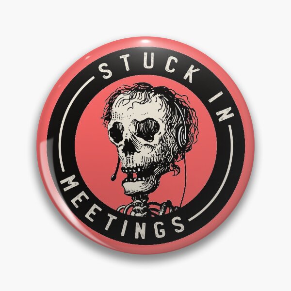 Artikelvorschau, In Meetings stecken geblieben - Schädel entworfen und verkauft von knappidesign.
