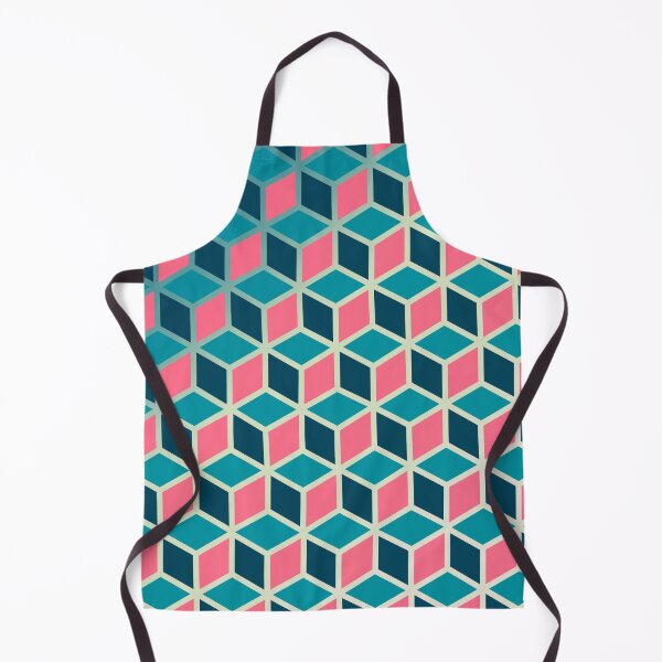 Item preview, Pink and Blue Isometric Cube Pattern designed and sold by Saanis.