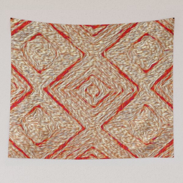 Item preview, Tangerine Rhombi Kilim designed and sold by fatenanwar.