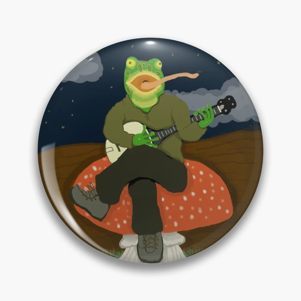 Banjo Frog night Pin for Sale by ChloePcreations