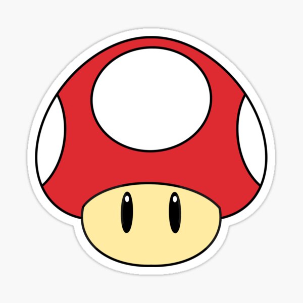 Red Mushroom Sticker Sticker