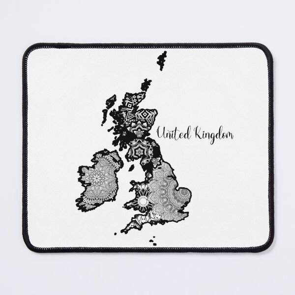 Item preview, United Kingdom Mandala Art Country T Shirt Sticker designed and sold by Timcito.