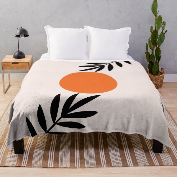 Item preview, Sun with Minimalist Abstract Leaves designed and sold by cerenalkan.