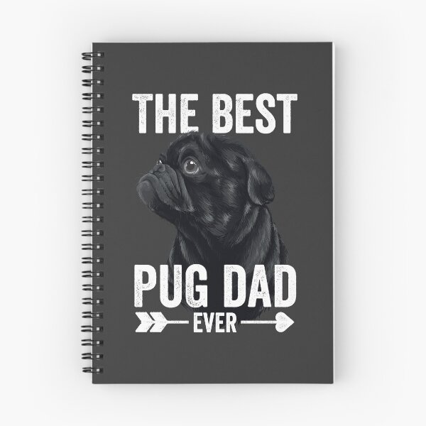 Item preview, Best Pug Dad Ever Men Cute Black Pug designed and sold by mejeoshop.