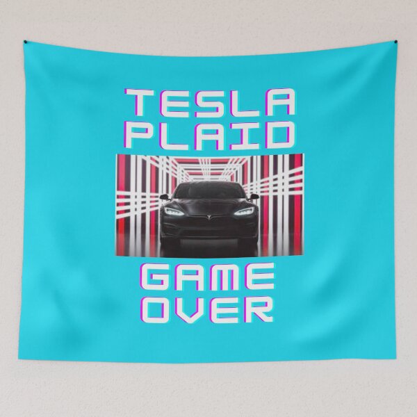 Item preview, Tesla Plaid Game Over designed and sold by wildwesdesigns.