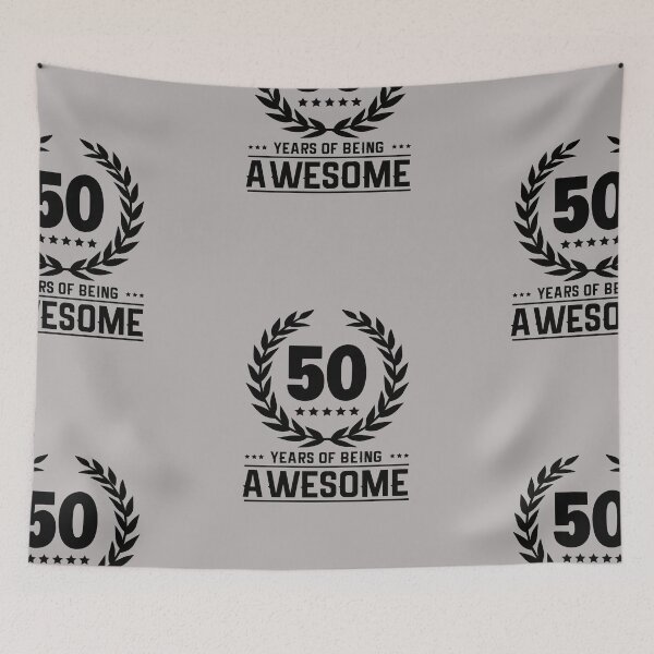 Item preview, 50 Years of Being Awesome - Birthday - Quotes designed and sold by AsmArt-co.