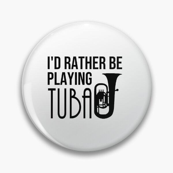 Item preview,  I'd Rather Be Playing Tuba I Destroy Silence Tuba player  Birthday Gifts Tubaist Funny Musician  Band Gift  Funny Rude Offensive saying, designed and sold by joygift369.