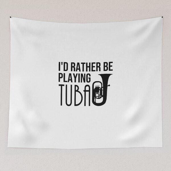 Item preview,  I'd Rather Be Playing Tuba I Destroy Silence Tuba player  Birthday Gifts Tubaist Funny Musician  Band Gift  Funny Rude Offensive saying, designed and sold by joygift369.