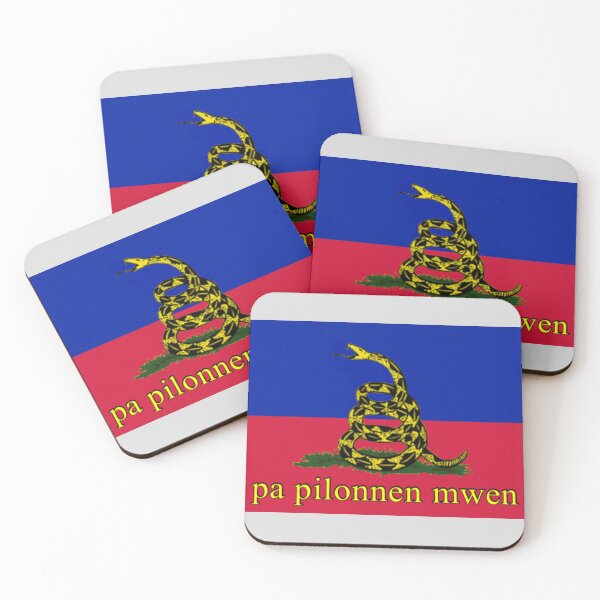 Item preview, peyi dayiti drapo Gadsden (Haitian Country Gadsden Flag) designed and sold by JonathanR1994.