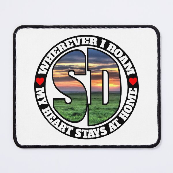 Item preview, Heart Stays Home - South Dakota designed and sold by DonDota.